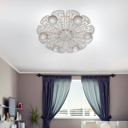 Люстра светодиодная потолочная LED плоская круглая S2386-6